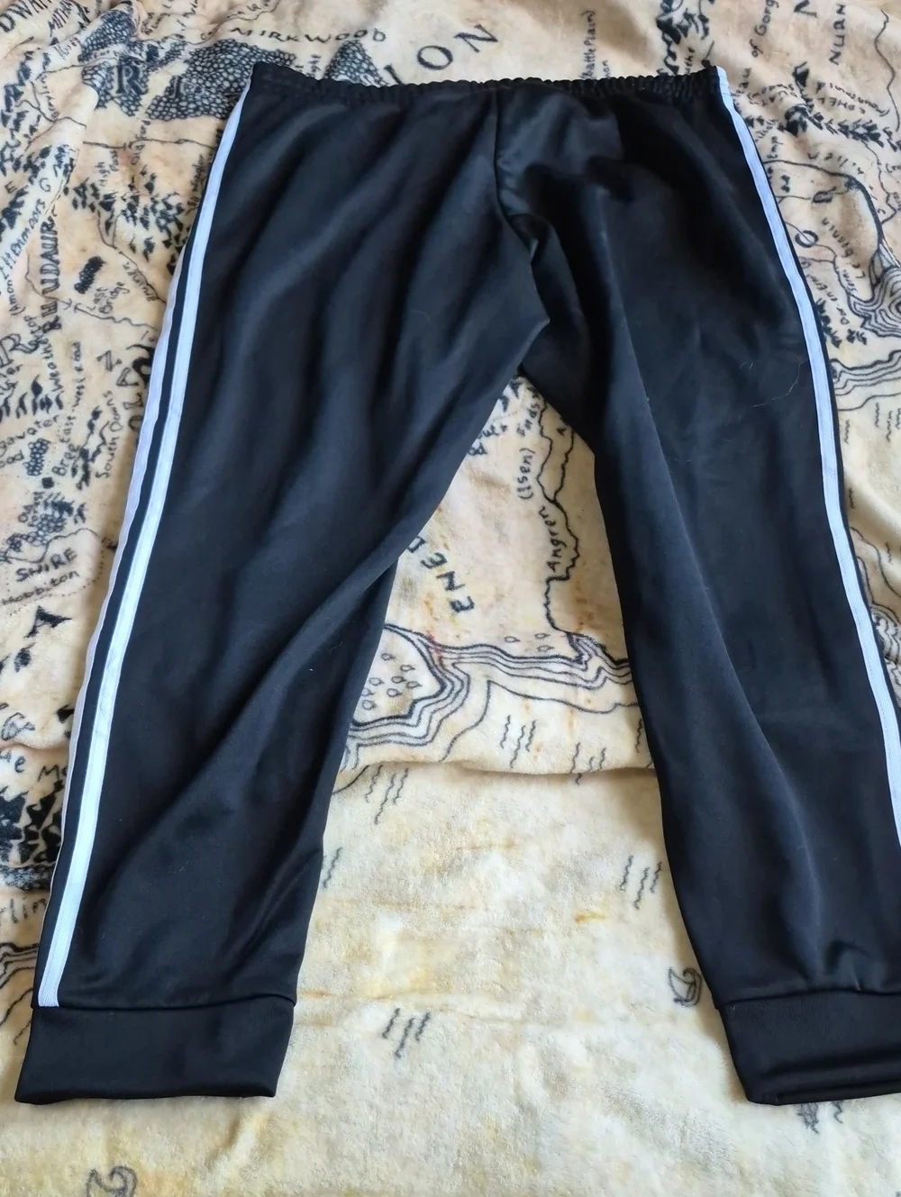 NWT Adidas Originals Men's 2XL SST Track Pants Black White 3 Stripe